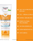 Eucerin Sun Niños Gel Crema Dry Touch FPS 50, 200ml.