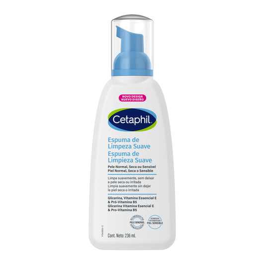 Cetaphil Espuma de Limpieza Suave para Piel Sensible 236ml.