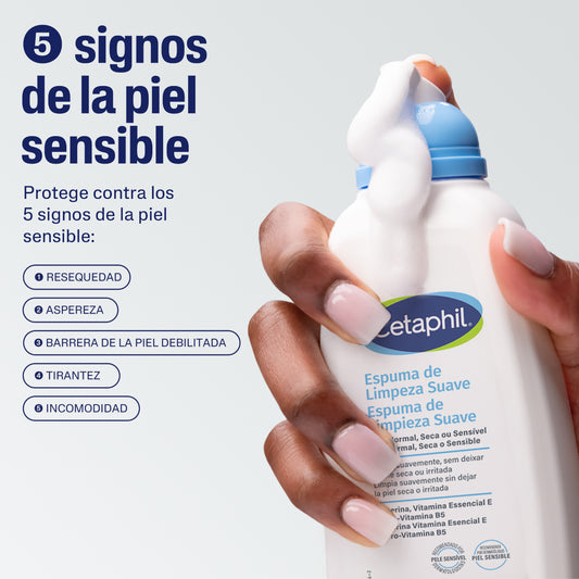 Cetaphil Espuma de Limpieza Suave para Piel Sensible 236ml.