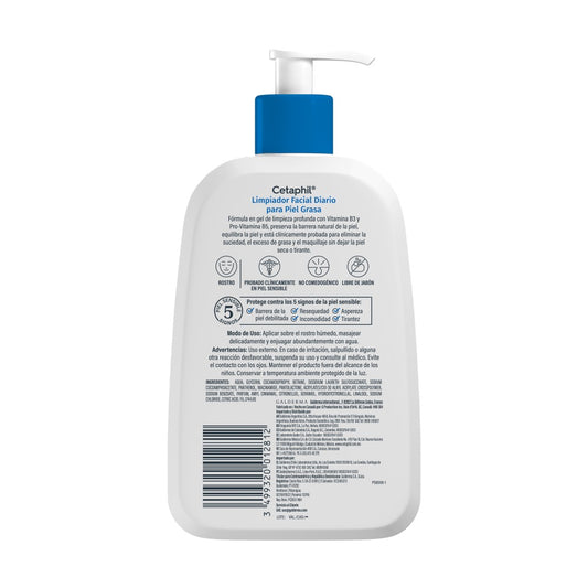 Cetaphil Limpiador Facial Diario para Piel Grasa 237ml.
