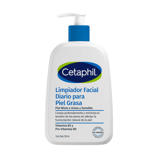 Cetaphil Limpiador Facial Diario para Piel Grasa 237ml.