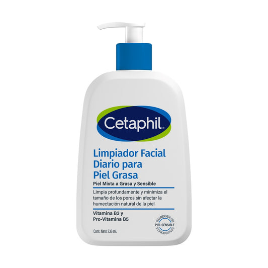 Cetaphil Limpiador Facial Diario para Piel Grasa 237ml.