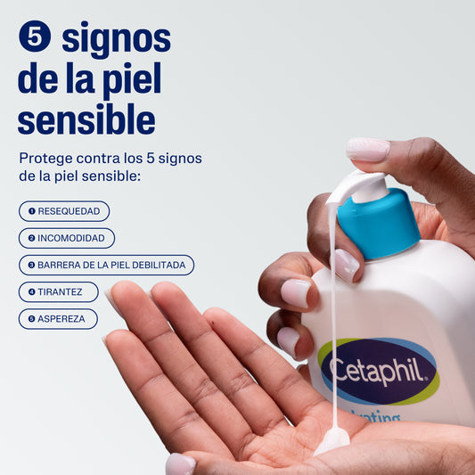 Cetaphil Crema Limpiadora Espumosa Hidratante para Rostro 473ml.