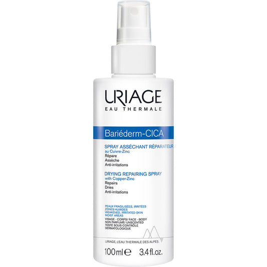 Uriage Bariéderm Cica Spray Secante Reparador Para Piel Irritada 100ml.