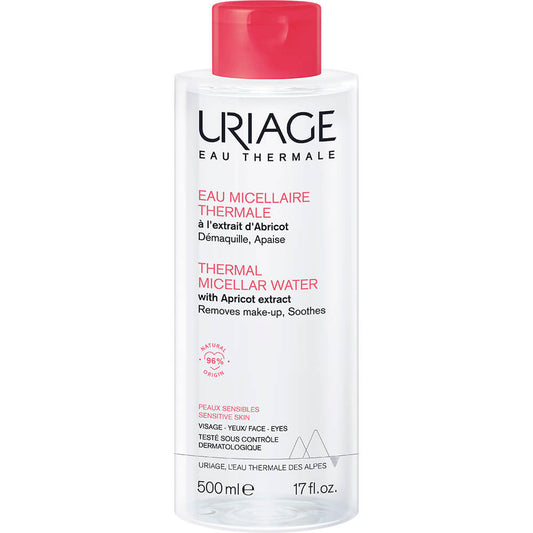 Uriage Agua Micelar Para Piel Sensible Limpieza Suave 500ml.
