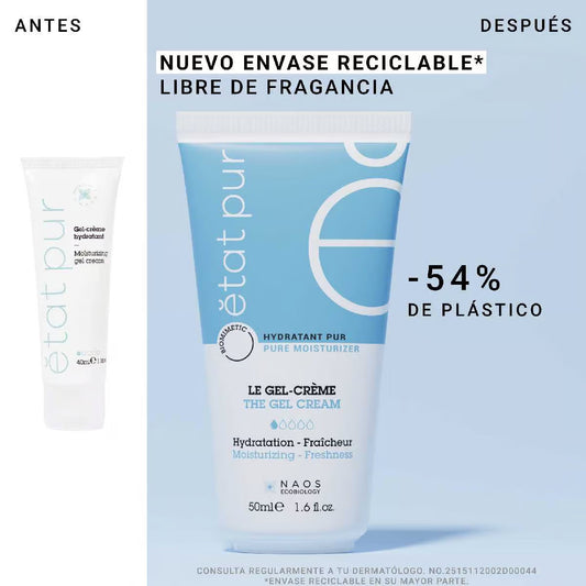 Etat Pur Gel Crema Hidratante Hidratación ligera 50ml