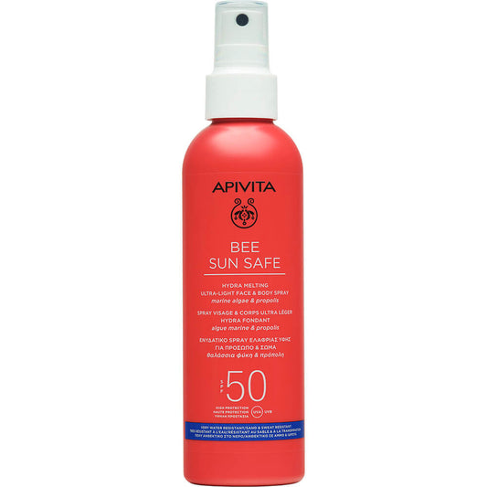 APIVITA Bee Sun Safe Spray Ultra Ligero SPF50 Rostro Y Cuerpo 200ml.
