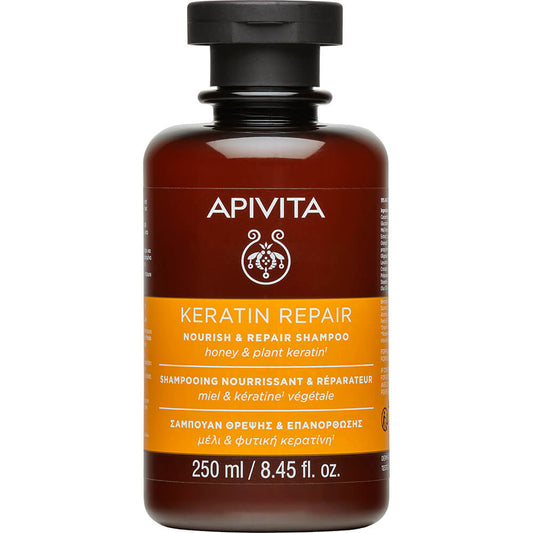 APIVITA Shampoo Reparador con Miel y Keratina para Cabello Dañado 250ml.