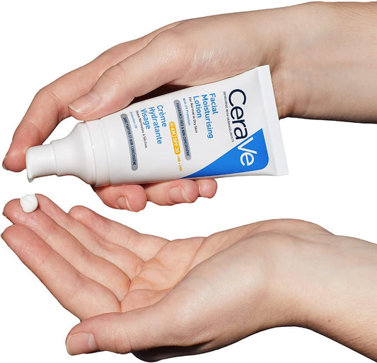 CeraVe Loción Hidratante Facial con FPS30 para Piel Seca 52ml.
