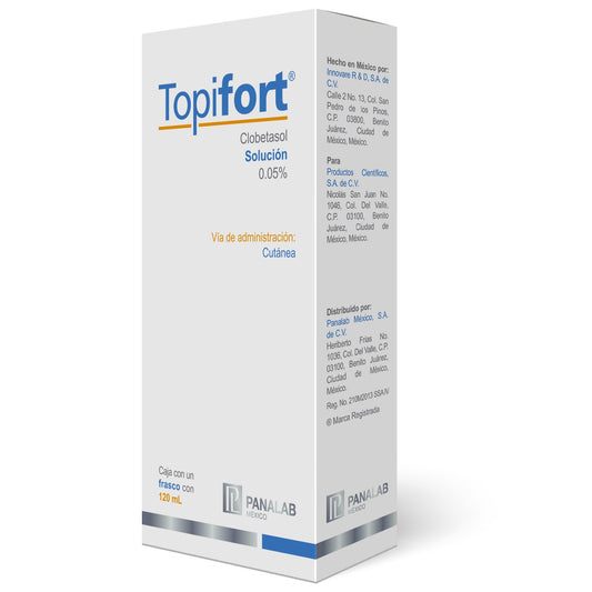 Panalab Topifort Solución Clobetasol 0.05% 120ml.