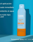 Isdin Protector Solar Transparent Spray Wet Skin SPF50 250ml.