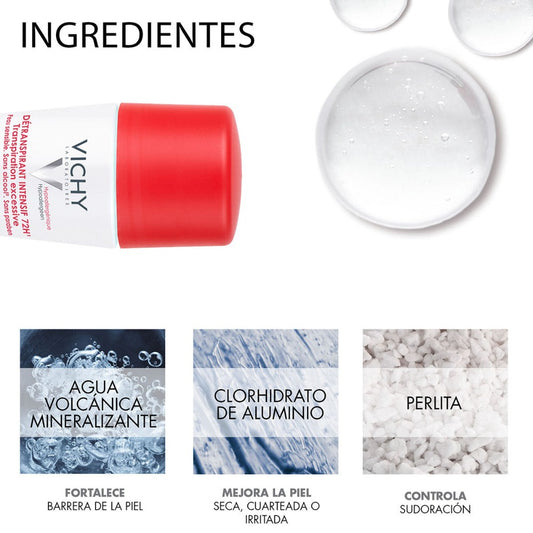 Vichy Desodorante Stress Resist Roll-On Antitranspirante 50ml.