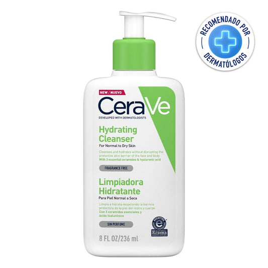 CeraVe Crema Limpiadora Hidratante para Piel Normal a Seca 236ml.