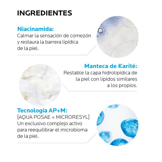La Roche-Posay Lipikar Baume AP+M Bálsamo Corporal Reparador para Piel Seca 400ml.