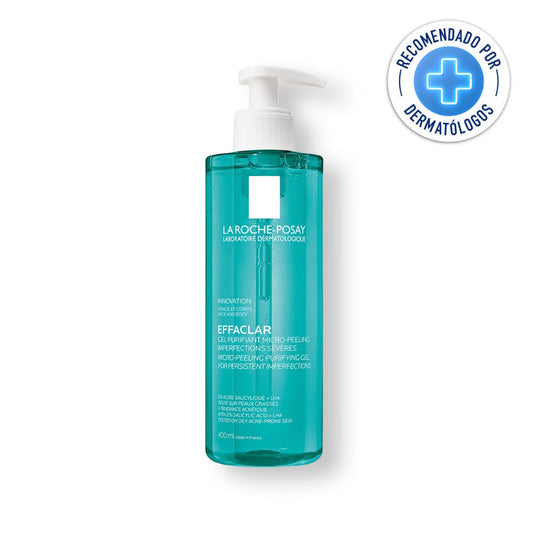 La Roche-Posay Effaclar Gel Microexfoliante Limpiador para Piel Grasa 400ml.