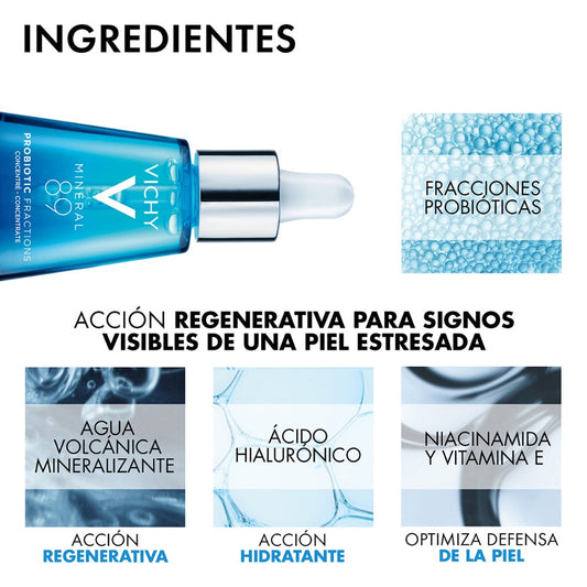 Vichy Mineral 89 Probiotic Fractions Concentrado Regenerador 30ml.