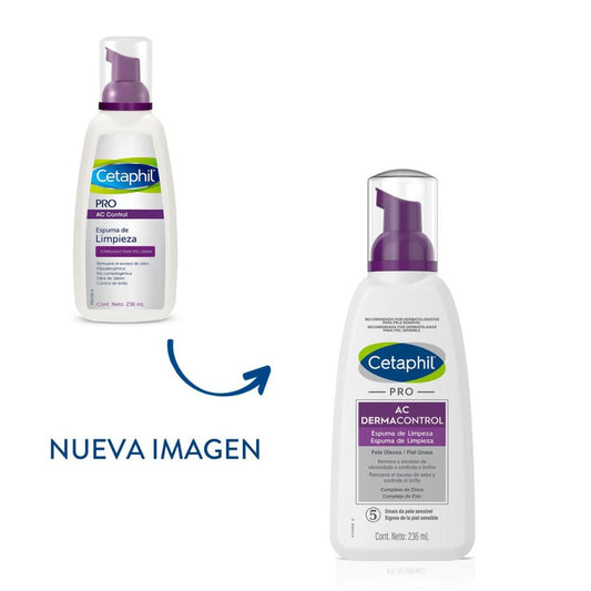 Cetaphil PRO AC Dermacontrol Espuma de Limpieza para Piel Grasa 236ml.