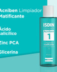 Isdin Acniben Limpiador Matificante Para Piel Grasa 200ml.