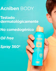 Isdin Acniben Body Spray Exfoliante y Renovador 150ml.