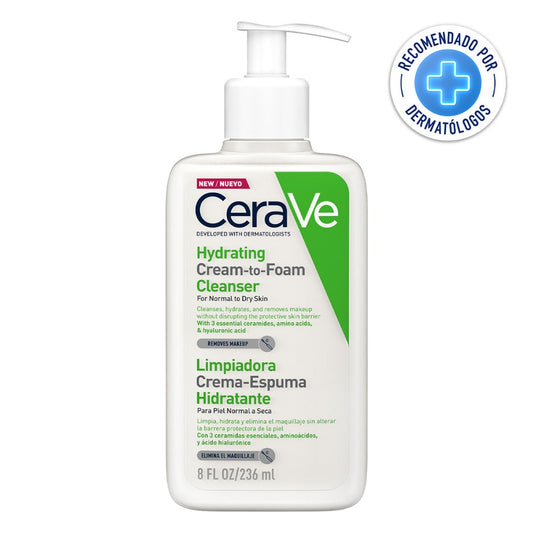 CeraVe Crema Limpiadora Espumosa Hidratante 256ml.