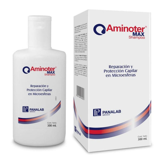 Panalab Aminoter Max Shampoo Anticaída para Fortalecer Cabello 300ml.