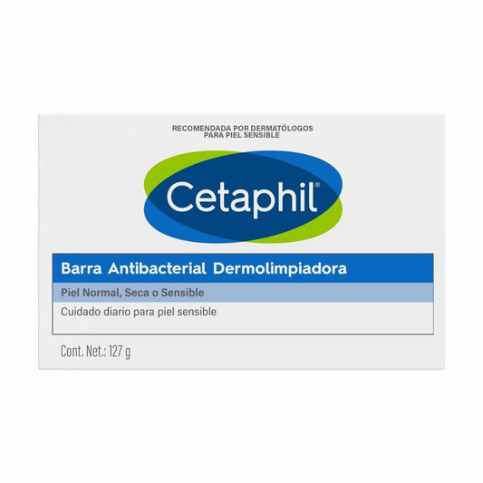 Cetaphil Barra Dermolimpiadora Antibacterial para Piel Sensible 127g.