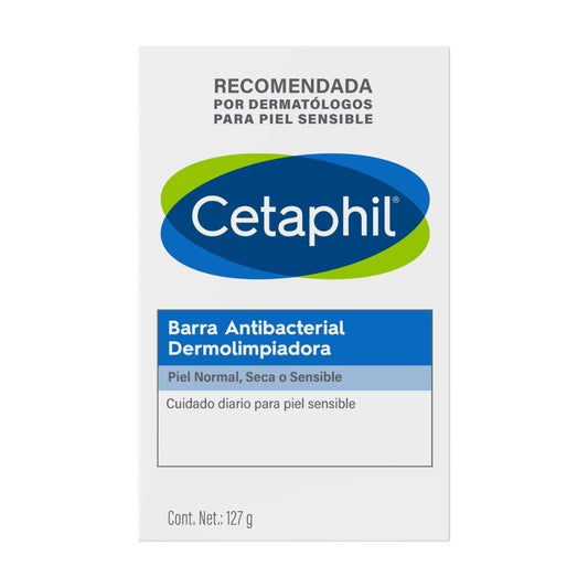 Cetaphil Barra Dermolimpiadora Antibacterial para Piel Sensible 127g.