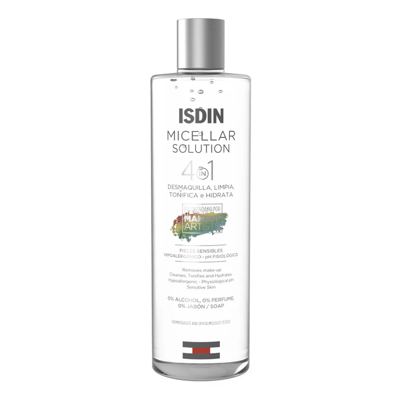 Isdin Agua Micelar 4 en 1 Limpiadora Facial 400ml.