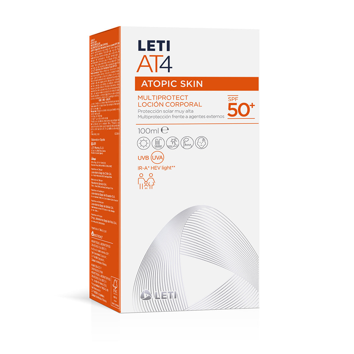 Leti AT4 Multiprotect Loción corporal 100ml.