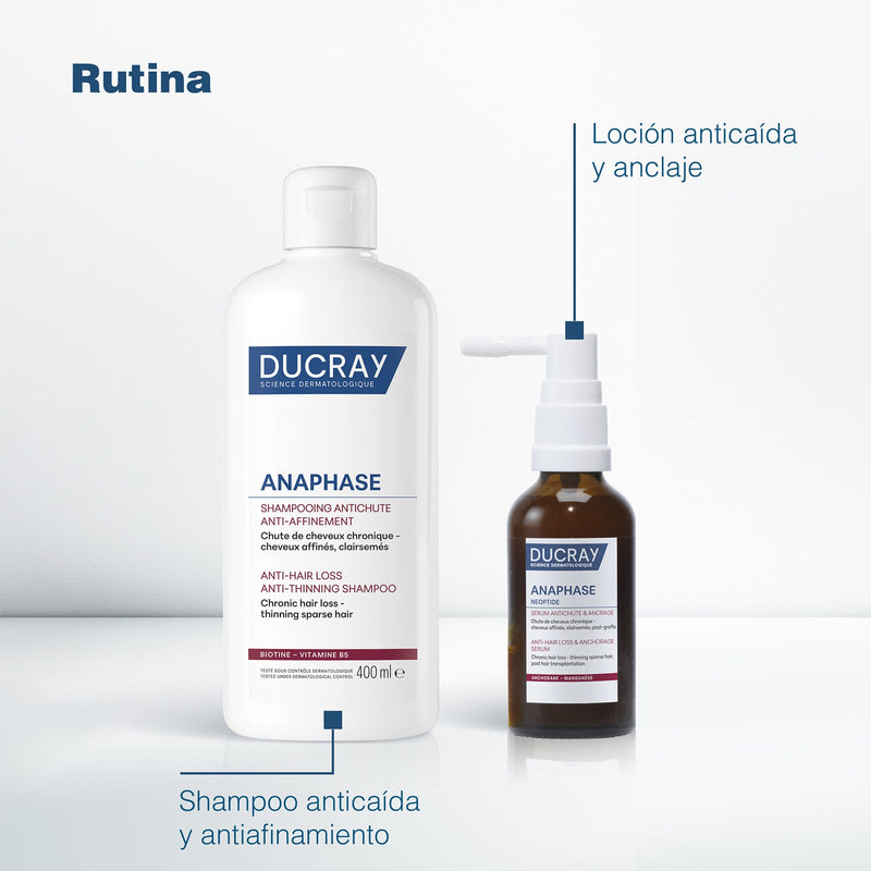 Ducray Anaphase Shampoo Anticaída y Antiafinamiento 200ml.