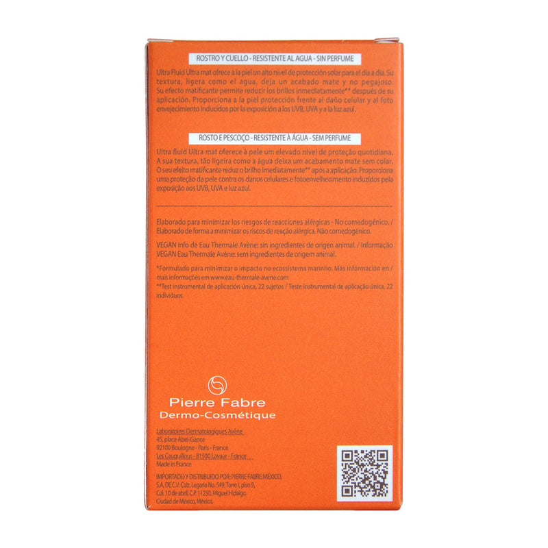 Avene Protector Solar Ultra Fluido Ultra Mat Fps50+