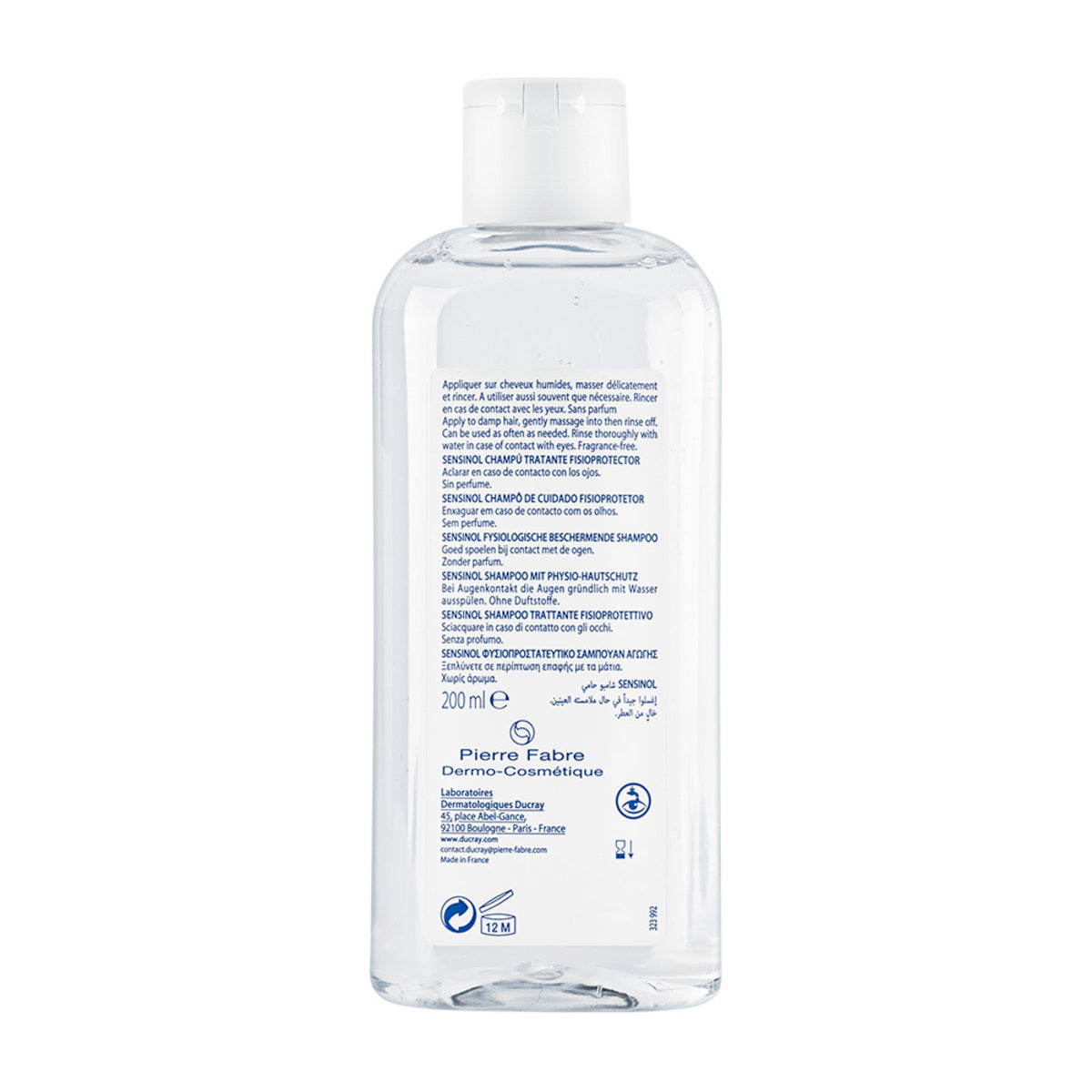 Ducray Sensinol Shampoo Antipicor que Alivia la Picazón y Sensibilidad 200ml.