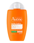 Avène Ultra Fluid Oil Control Protector Solar Facial Con Color Tono Claro FPS50 50ml.