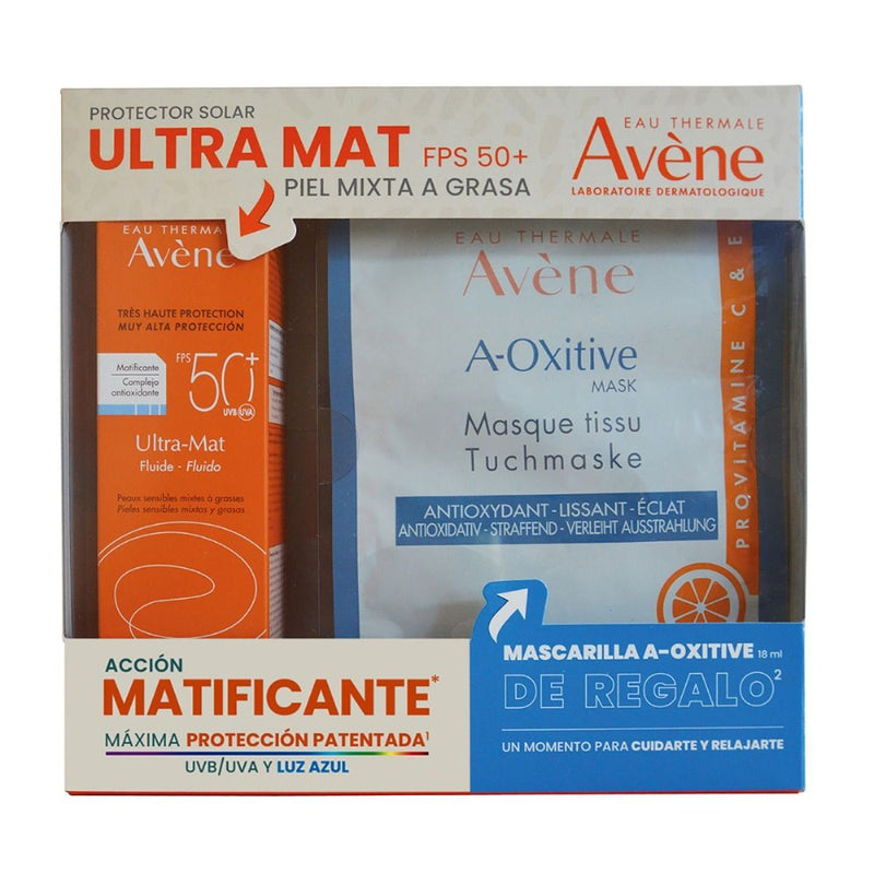 Avene Kit Protector Solar Ultra Mat Fps50+ 50ml + Mascarilla A-Oxitive