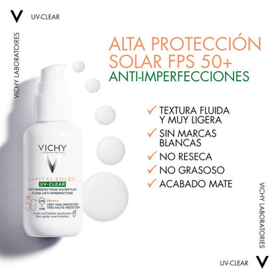 Vichy Protector Solar Anti-Imperfecciones Uv-Clear Fps 50+