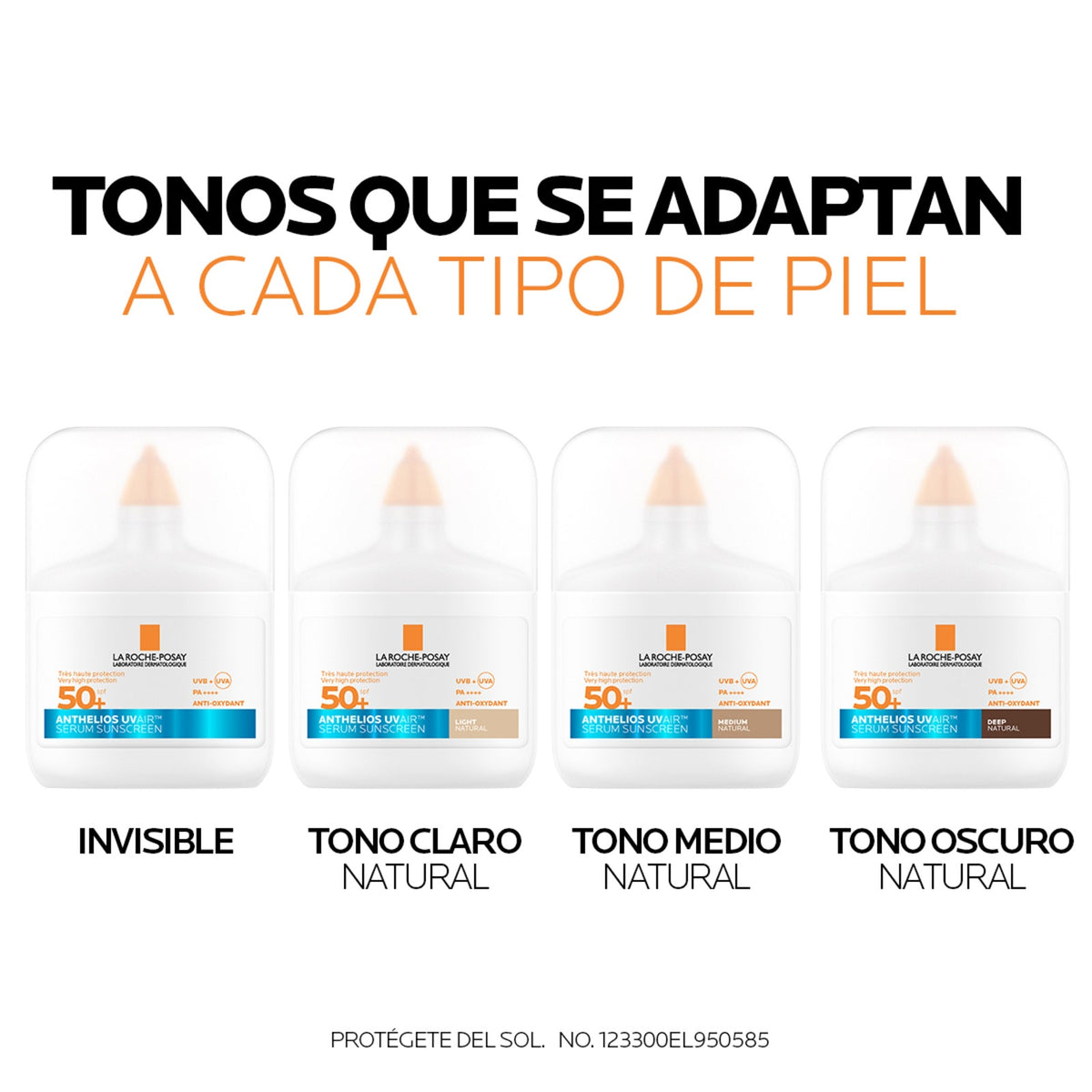 Anthelios UV Air Serum Protector Solar SPF50+ Tono Claro 50ml.