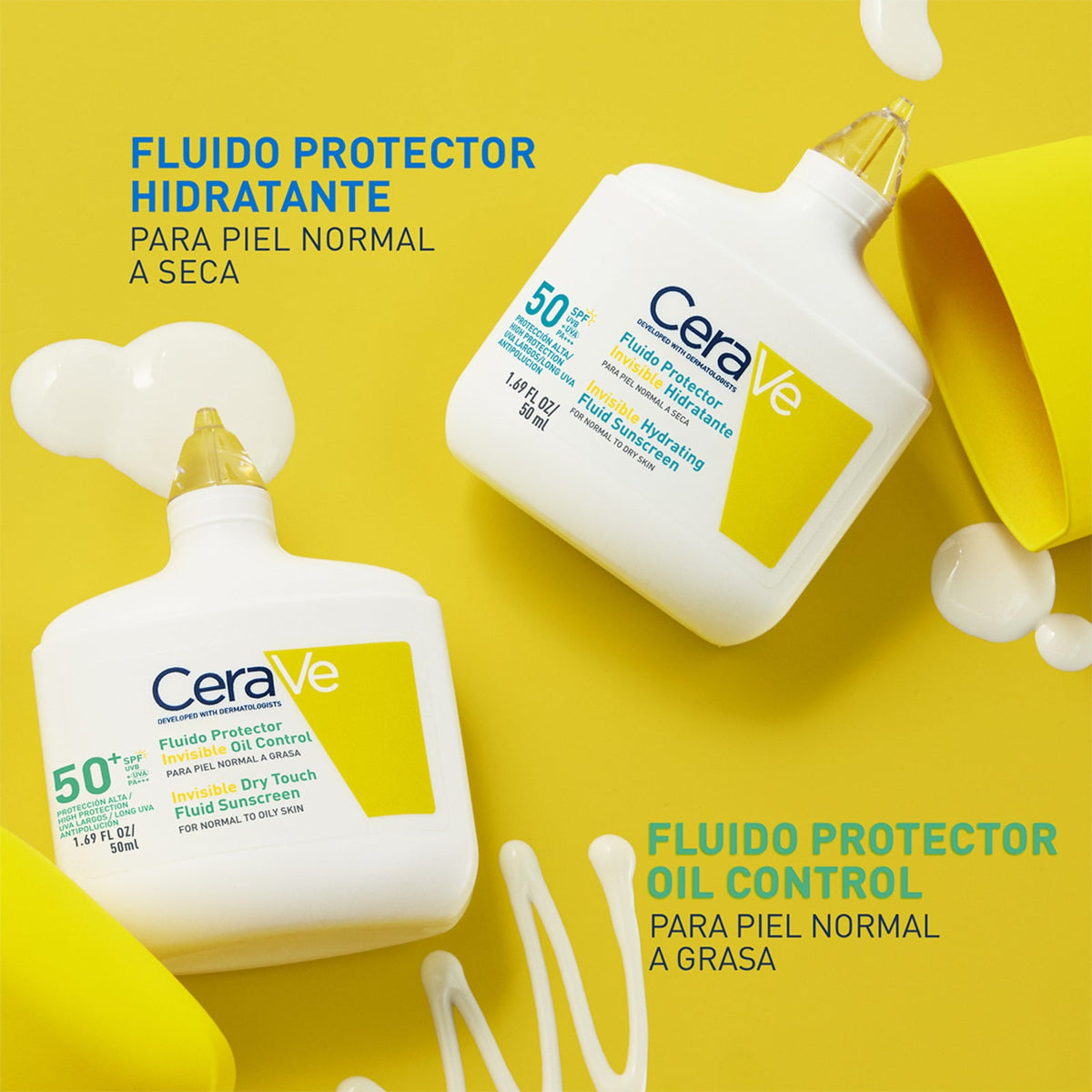 CeraVe Fluido Protector Invisible Hidratante SPF50 50ml.