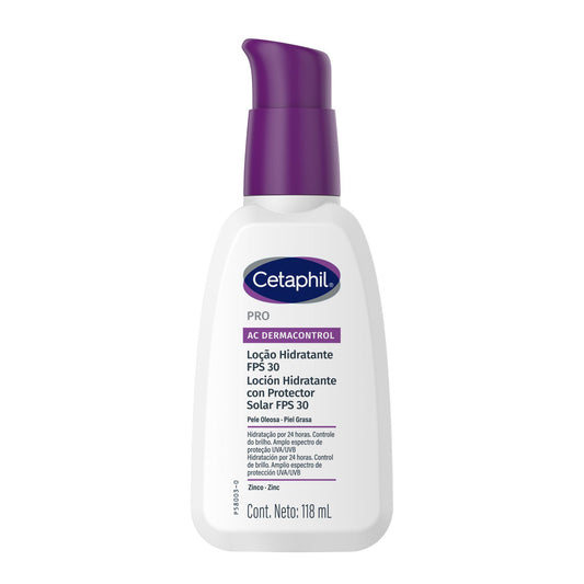 Cetaphil PRO AC Dermacontrol Loción Facial Hidratante con FPS 30 118ml.