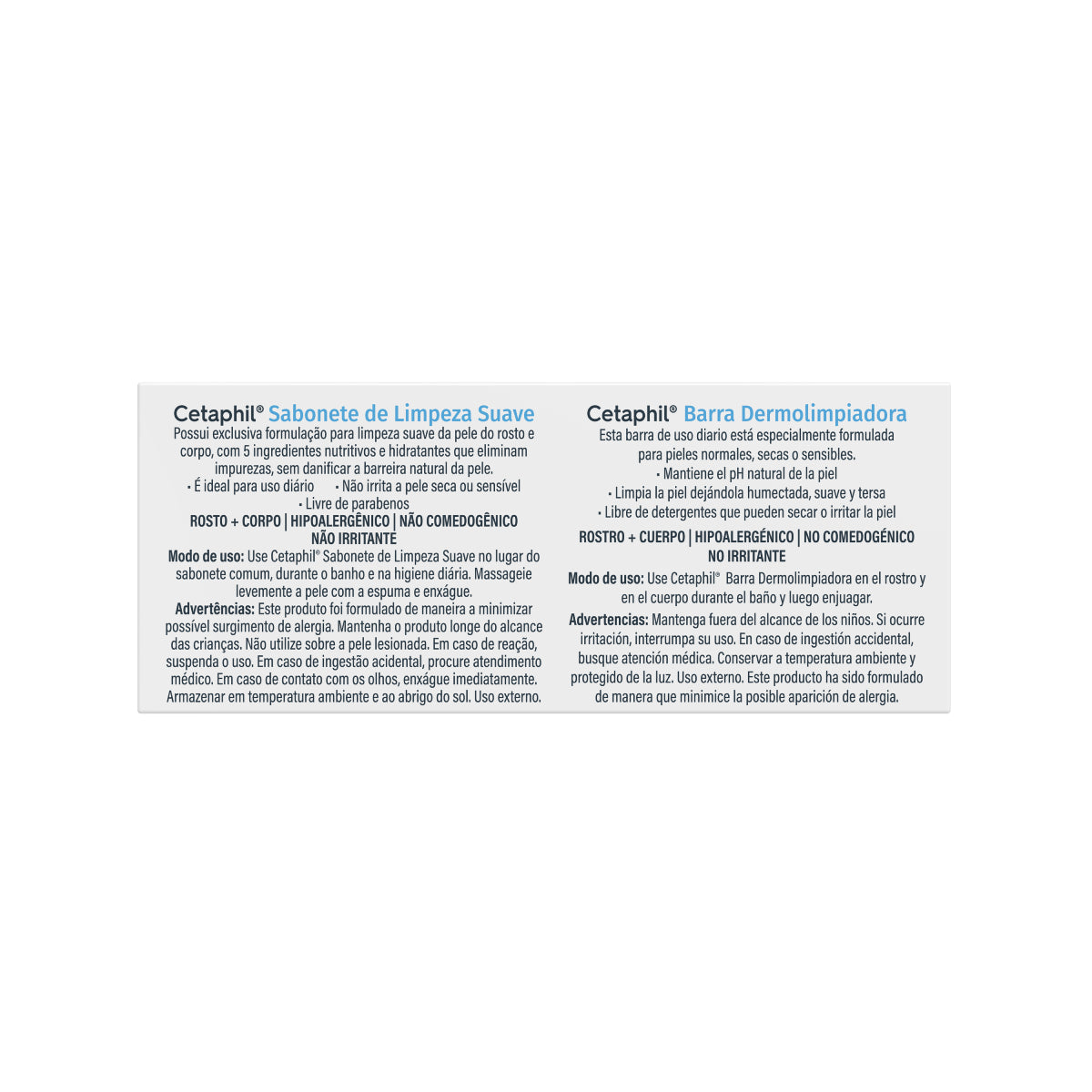 Cetaphil Barra Dermolimpiadora Limpieza Suave 127g.