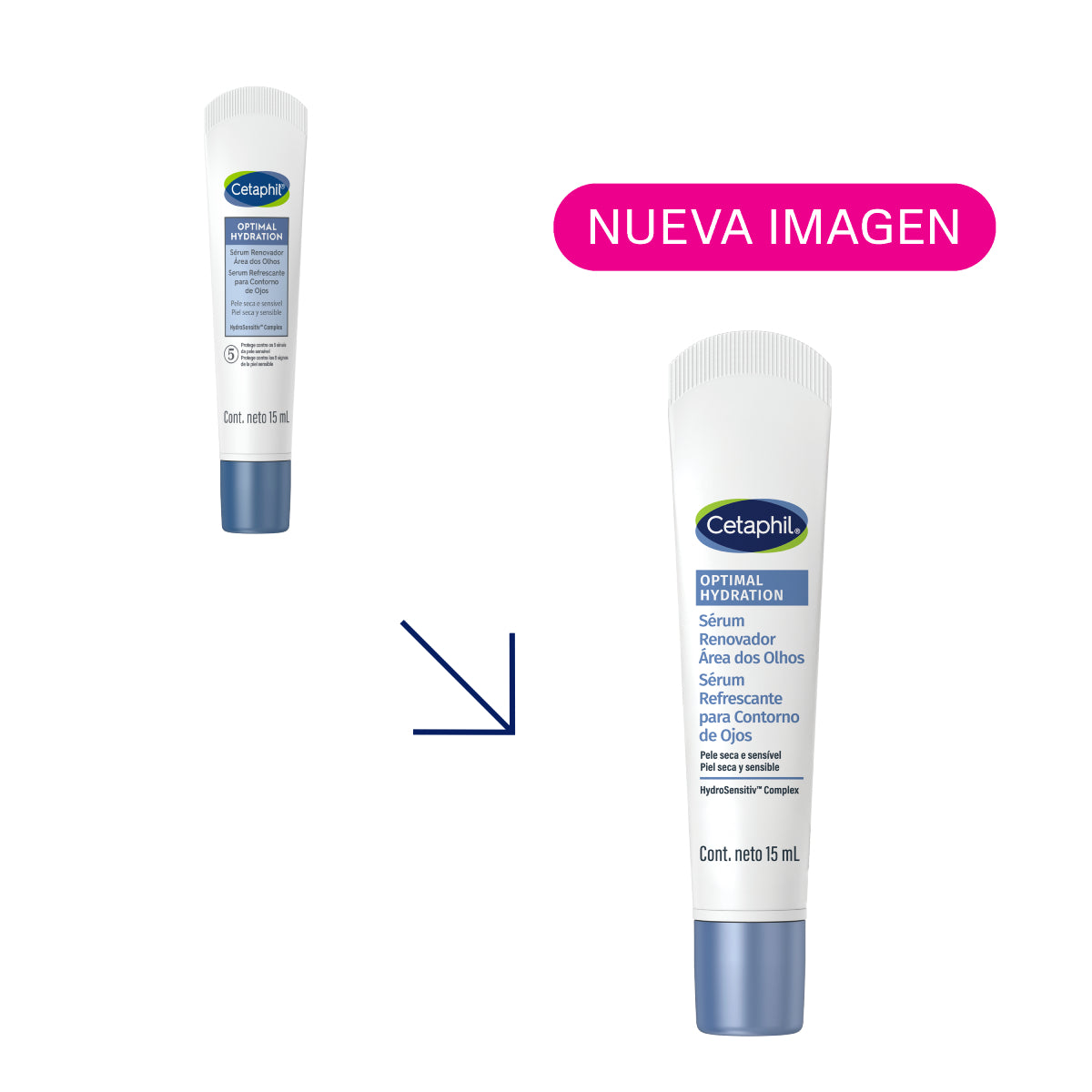 Cetaphil Optimal Hydration Sérum Contorno de Ojos Hidratante 15ml.