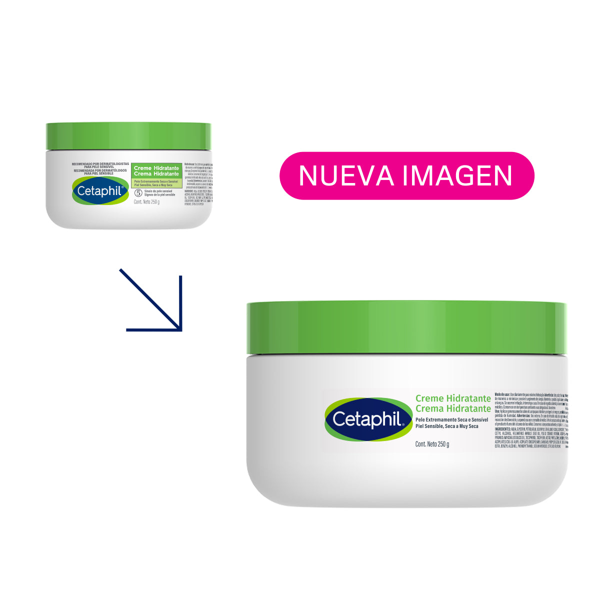 Cetaphil Crema Hidratante Corporal para Piel Seca 250g.