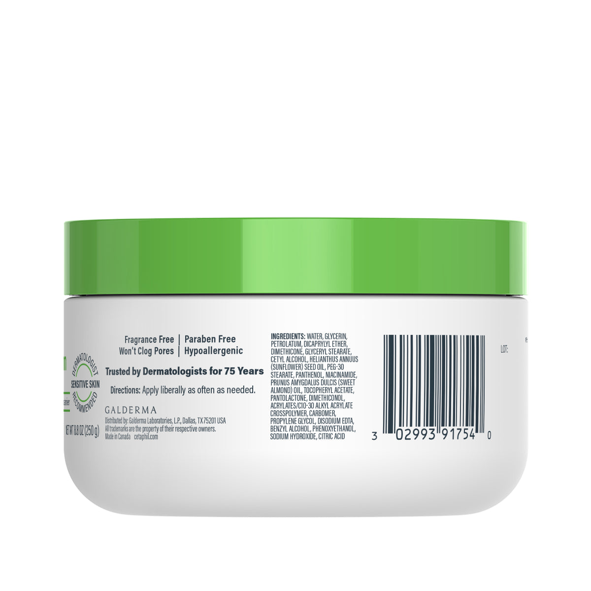 Cetaphil Crema Hidratante Corporal para Piel Seca 250g.