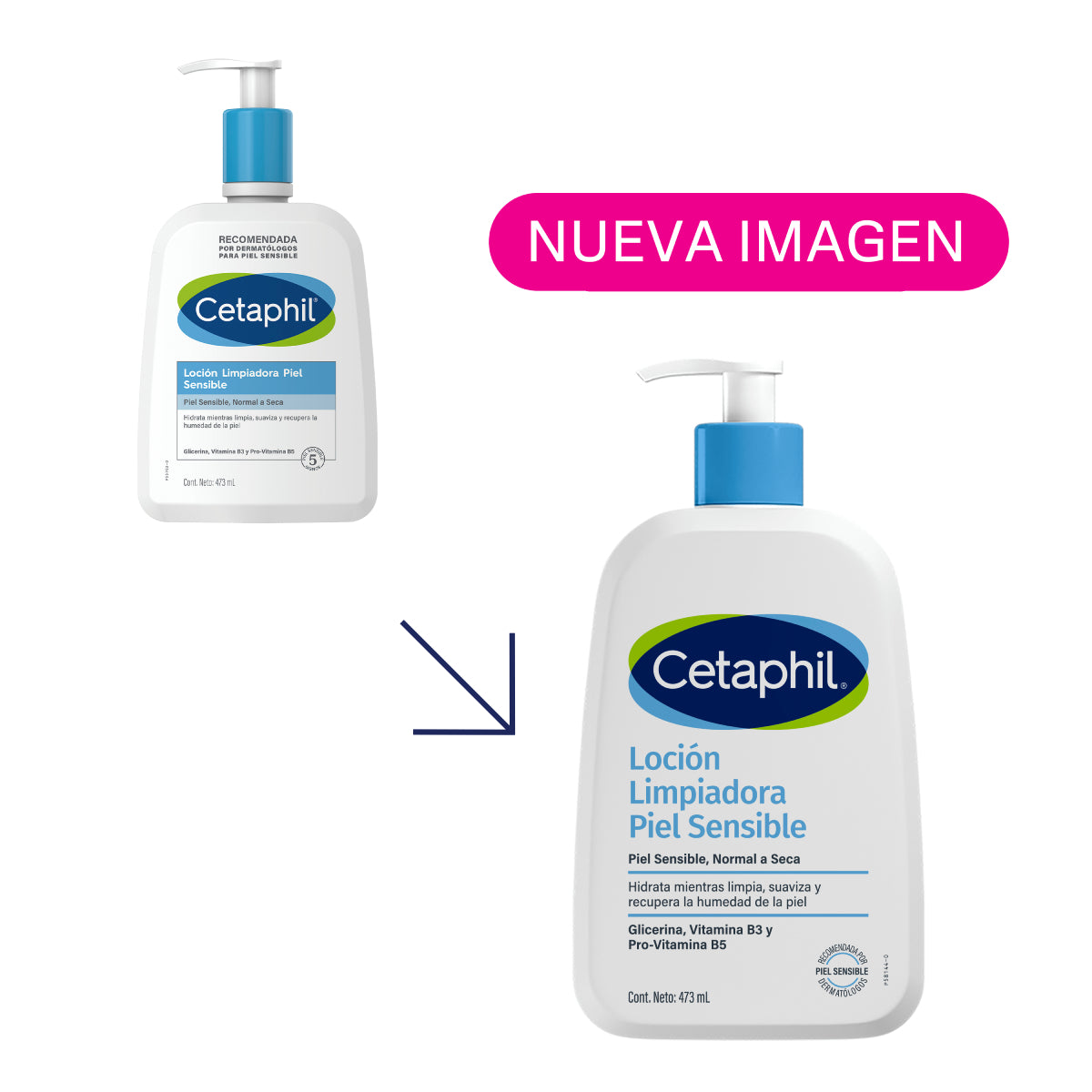 Cetaphil Loción Limpiadora para Piel Sensible 473ml.