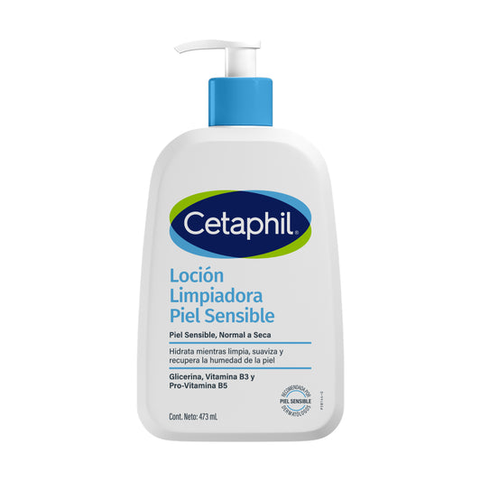 Cetaphil Loción Limpiadora para Piel Sensible 473ml.
