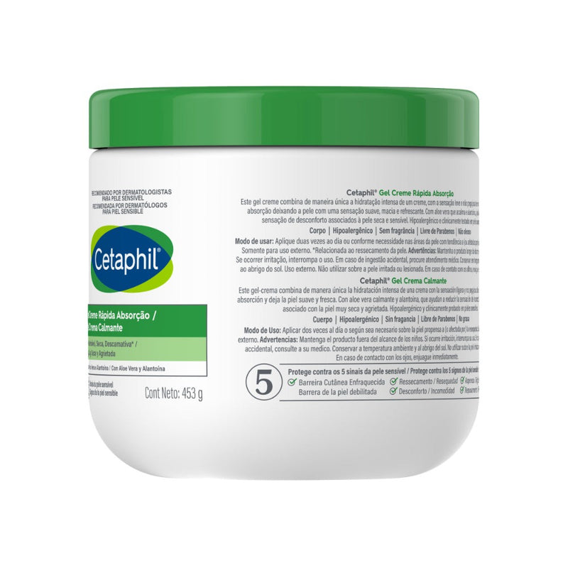 CETAPHIL Gel Crema Calmante de Rápida Absorción 453gr