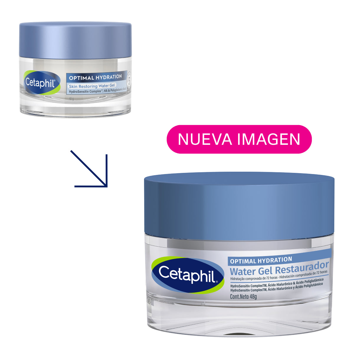 Cetaphil Optimal Hydration Water Gel Restaurador 48g.