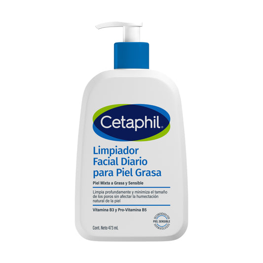 Cetaphil Limpiador Facial Diario para Piel Grasa 473ml.