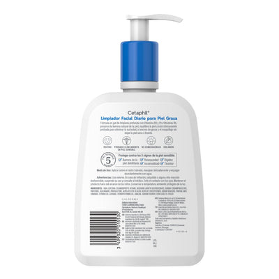 Cetaphil Limpiador Facial Diario Para Piel Grasa 473ml