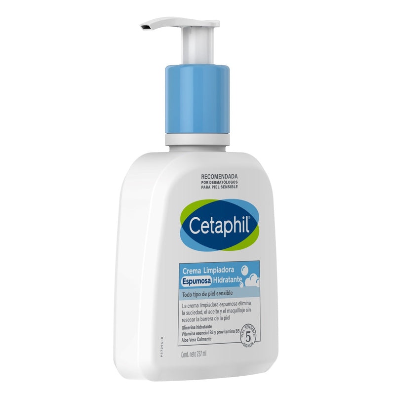 Cetaphil Crema Limpiadora Espumosa Hidratante 237ml