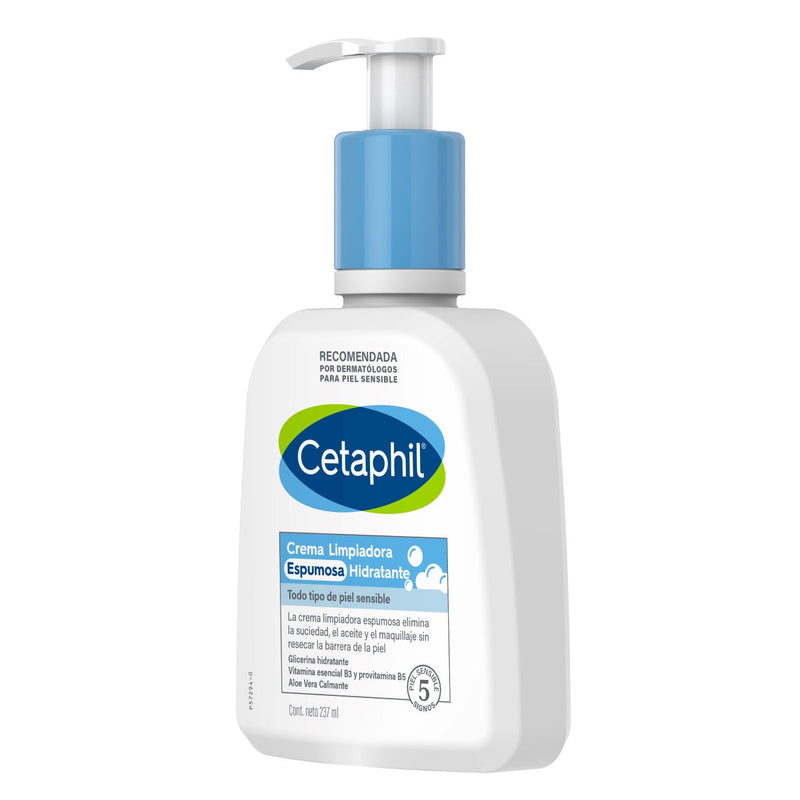 Cetaphil Crema Limpiadora Espumosa Hidratante 237ml